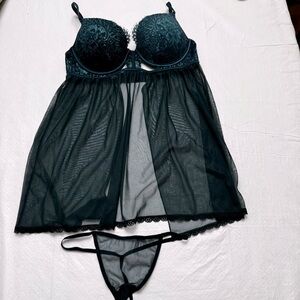 La Senza turquoise lingerie set size‎ M